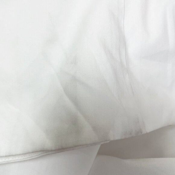 Madewell Tie-Waist Button-Front Midi Dress‎ in Poplin White Size Small NWT - Picture 13 of 14